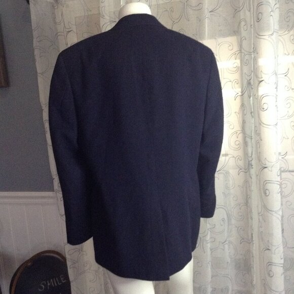 NWOT Price's MI Navy Camel Hair Sport Jacket; 42 Short, Collegiate, Ivy League - Picture 4 of 5